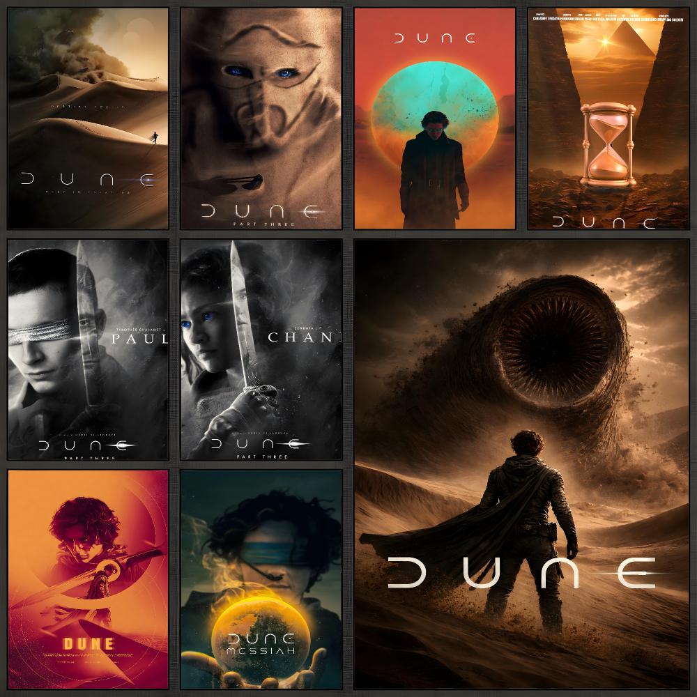 Board Game Dune - โปสเตอร์หนัง Dune Paul Atreides แนวไซไฟ แบบลอกแล้วติด