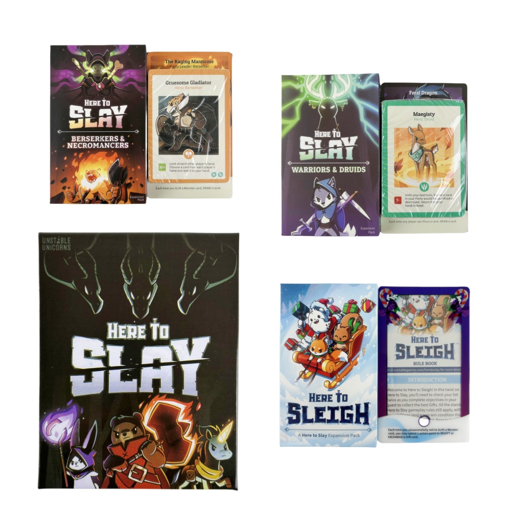 Board Game Here To Slay - ที่นี่เพื่อสังหารการ์ดเกมเวอร์ชั่นภาษาอังกฤษสำหรับครอบครัวรวบรวมของขวัญของเล่นเพื่อการพักผ่อนสำหรับงานเลี้ยง