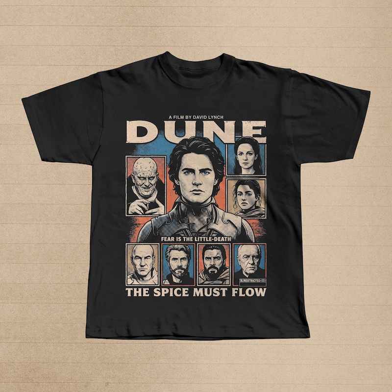 Board Game Dune - เสื้อยืดลายกราฟิกภาพยนตร์ดูน | เสื้อยืดแนวไซไฟพอล อาเทรไดส์ | เสื้อผ้าจากภาพยนตร์