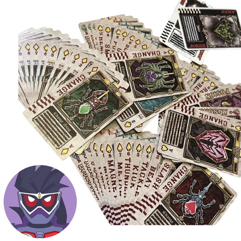 Card Game Deck - Bandai Kamen Rider อะนิเมะบุคลิกภาพความคิดสร้างสรรค์เล่นไพ่ เกมความบันเทิงในงานปาร์ตี้สําหรับครอบครัว การ์ดทั้งชุด