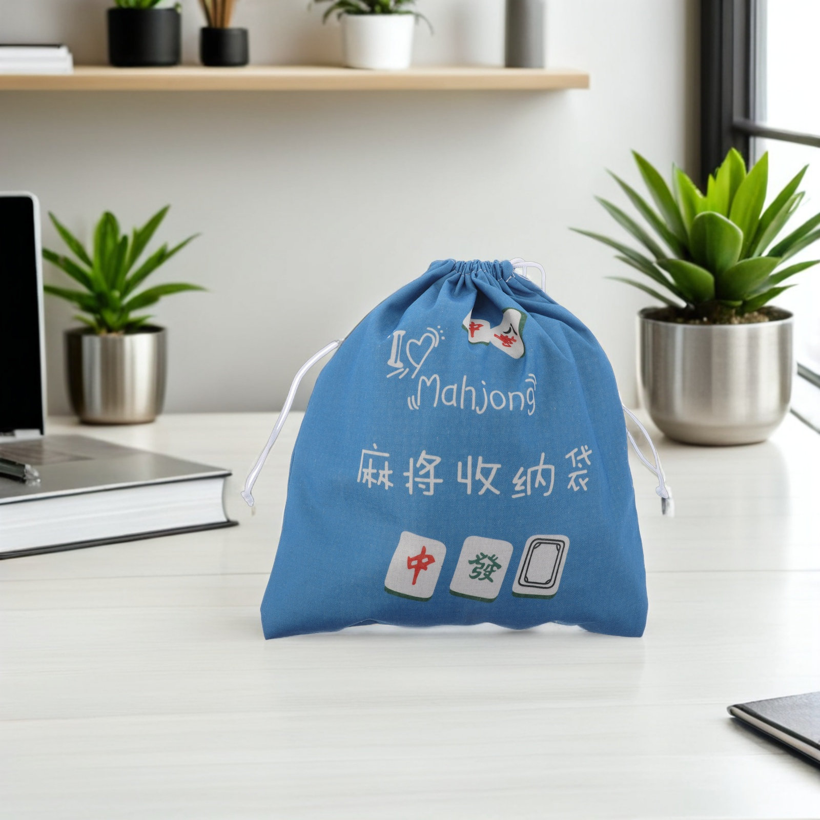 กระเป๋าเก็บไพ่มาจองแบบพกพา  กร - Tile Bag Drawstring บทวิจารณ์และราคา