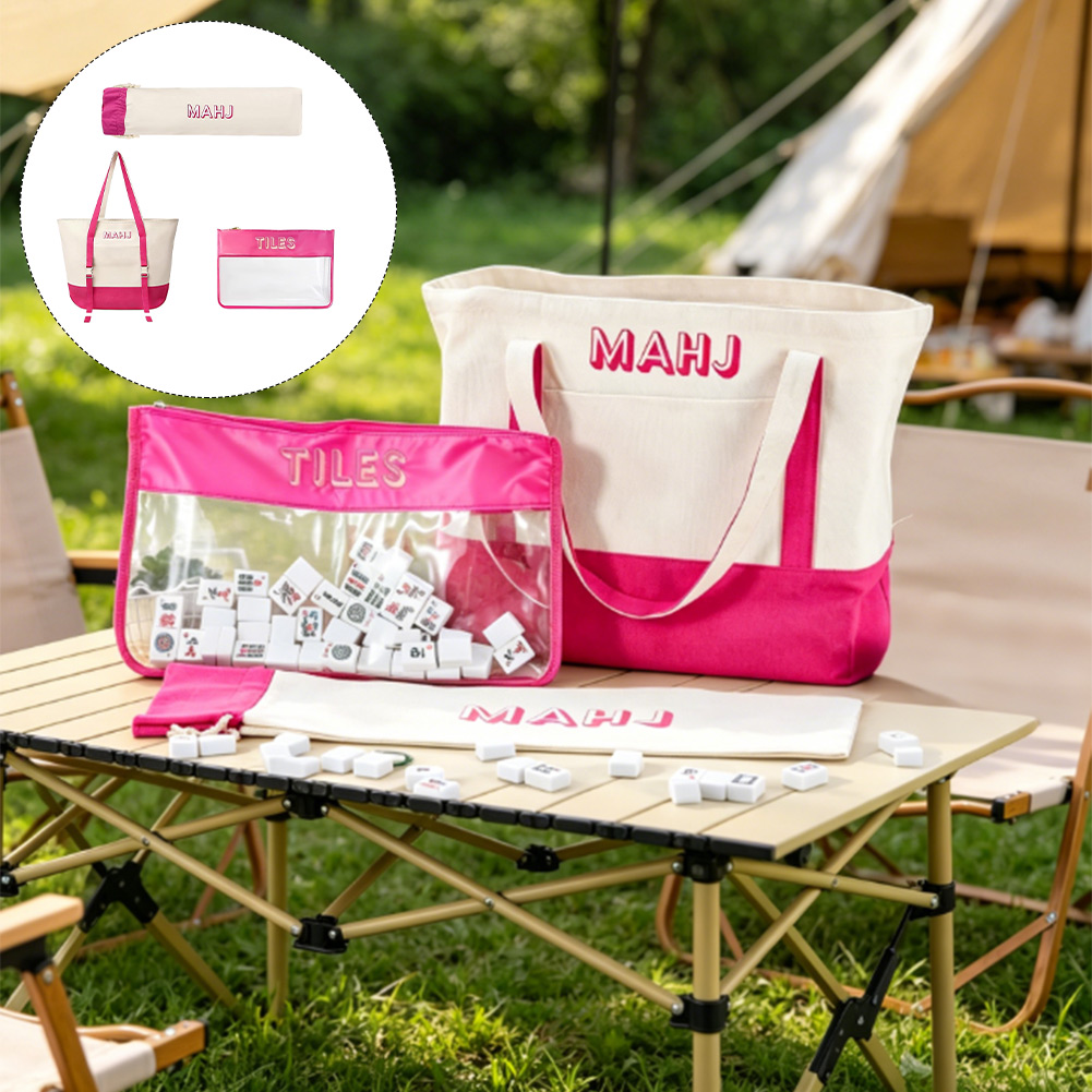 กระเป๋าใส่ไพ่นกกระจอกแบบผ้าใบอ - Tile Bag Drawstring บทวิจารณ์และราคา