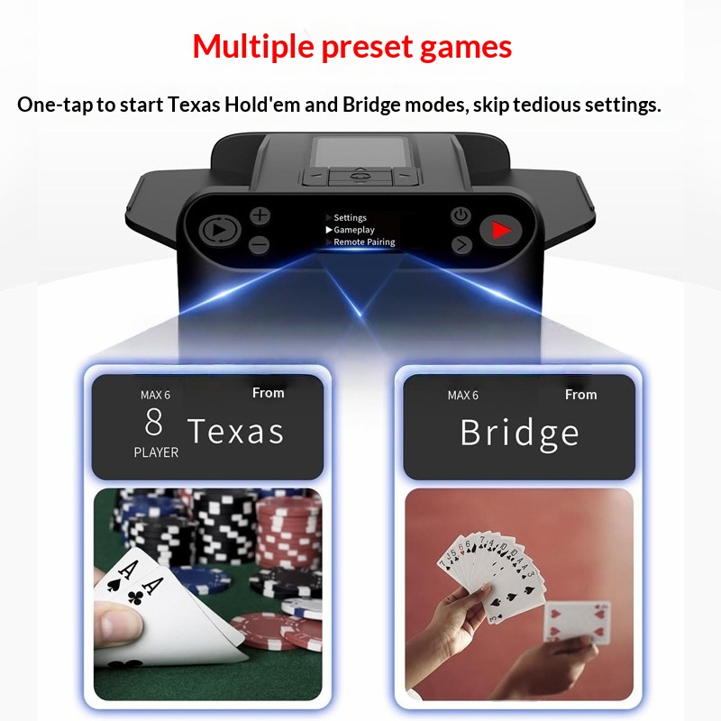 เครื่องสับไพ่อัตโนมัติ ใช้แบตเ - Board Game Hotel บทวิจารณ์และราคา