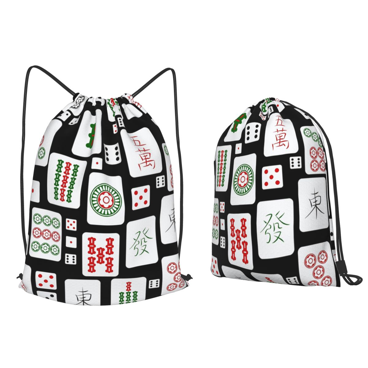 กระเป๋าเป้สะพายหลังลายไพ่นกกระ - Tile Bag Drawstring บทวิจารณ์และราคา