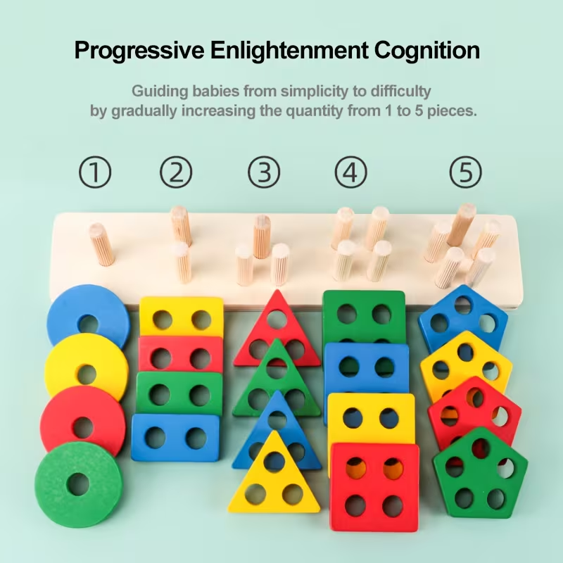 Montessori เกมไม้ของเล่นเด็กปร - Board Game For 2 People บทวิจารณ์และราคา