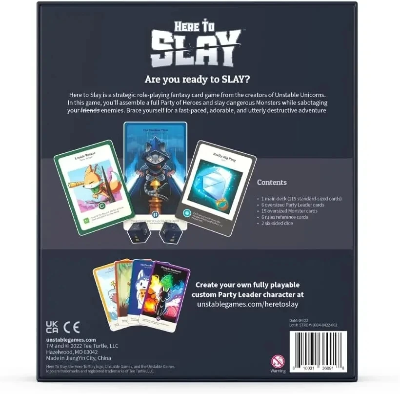 Here to Slay Base Game โดย Tee - Board Game Here To Slay บทวิจารณ์และราคา