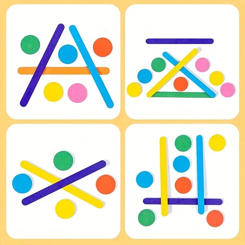 เด็ก Rainbow Stick คิดปริศนาไม - Board Game Simple บทวิจารณ์และราคา