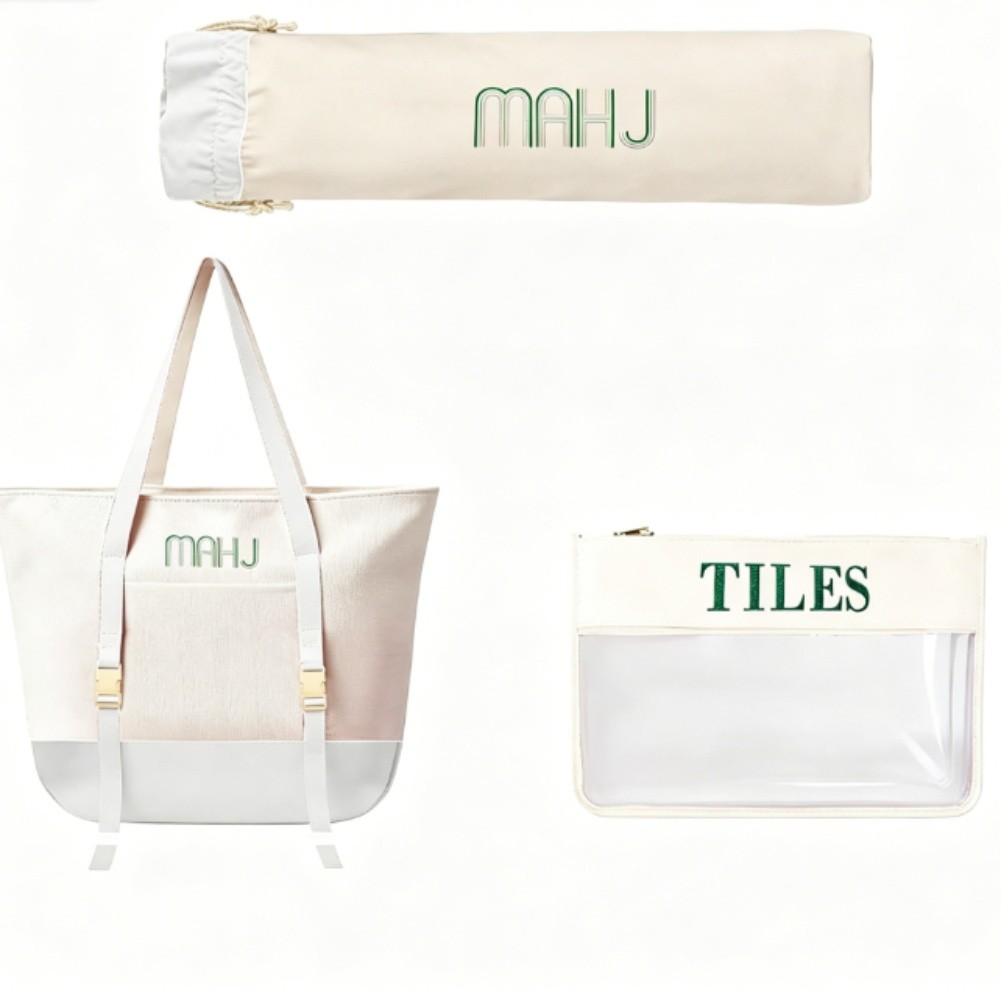 ชุดกระเป๋าผ้าแคนวาสสำหรับใส่ไพ - Tile Bag Drawstring บทวิจารณ์และราคา