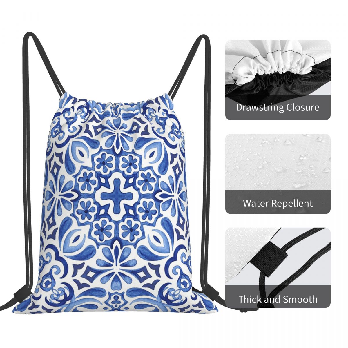 กระเบื้องโมเสกเมดิเตอร์เรเนียน - Tile Bag Drawstring บทวิจารณ์และราคา