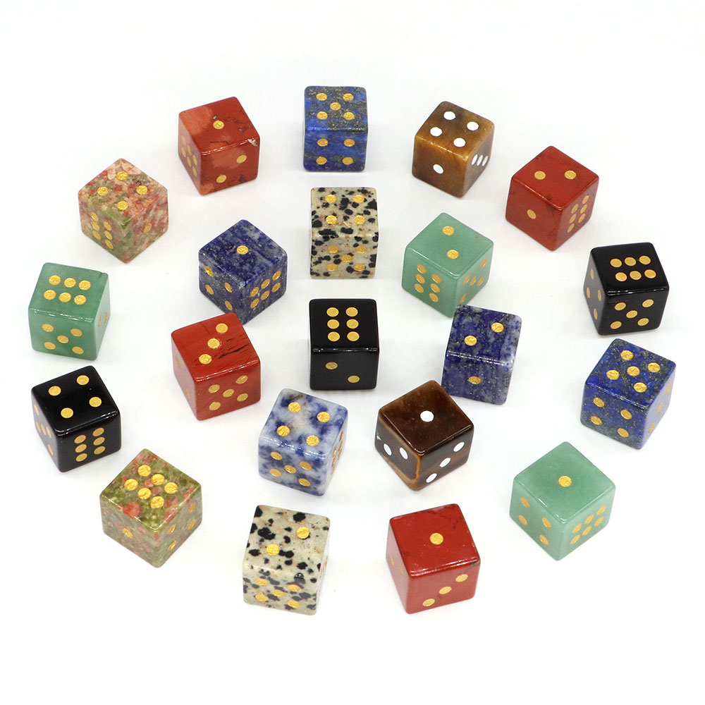 ลูกเต๋าหินธรรมชาติ 15 มม. หกด้ - Board Game Land บทวิจารณ์และราคา