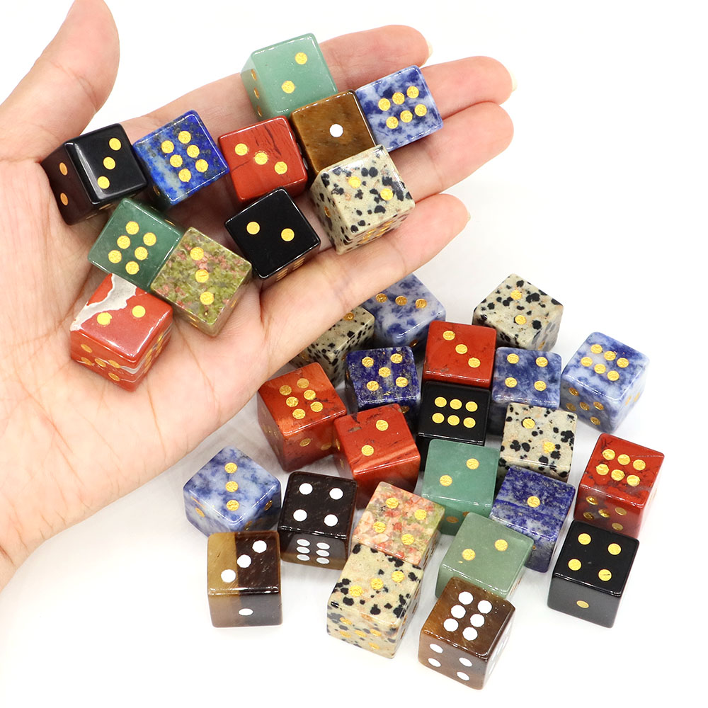 ลูกเต๋าหินธรรมชาติ 15 มม. หกด้ - Board Game Land บทวิจารณ์และราคา