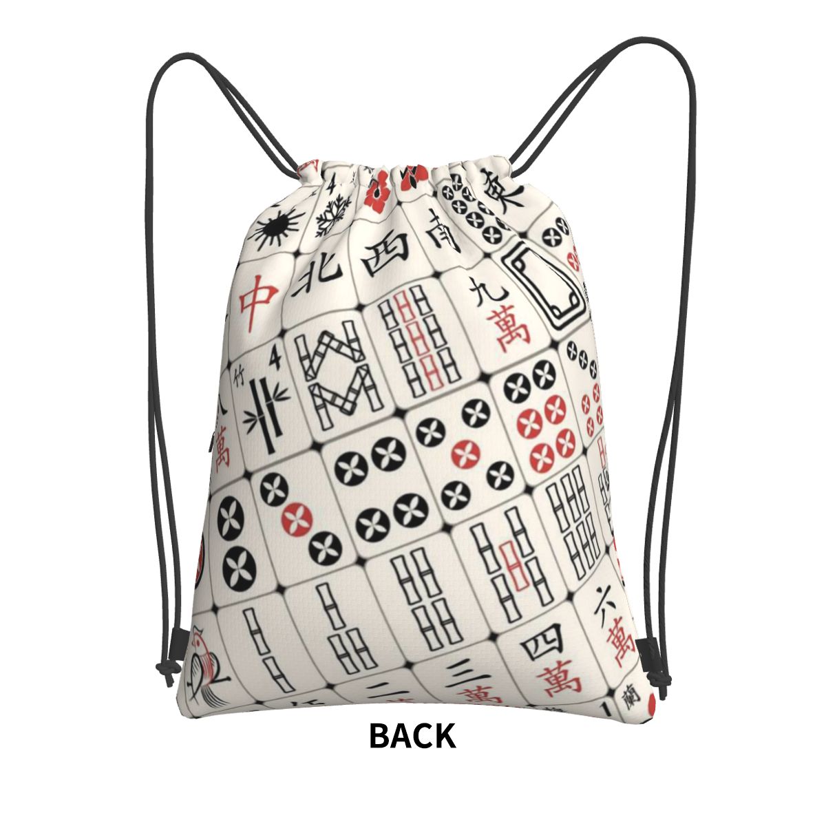 กระเป๋าเป้สะพายหลังลายไพ่นกกระ - Tile Bag Drawstring บทวิจารณ์และราคา